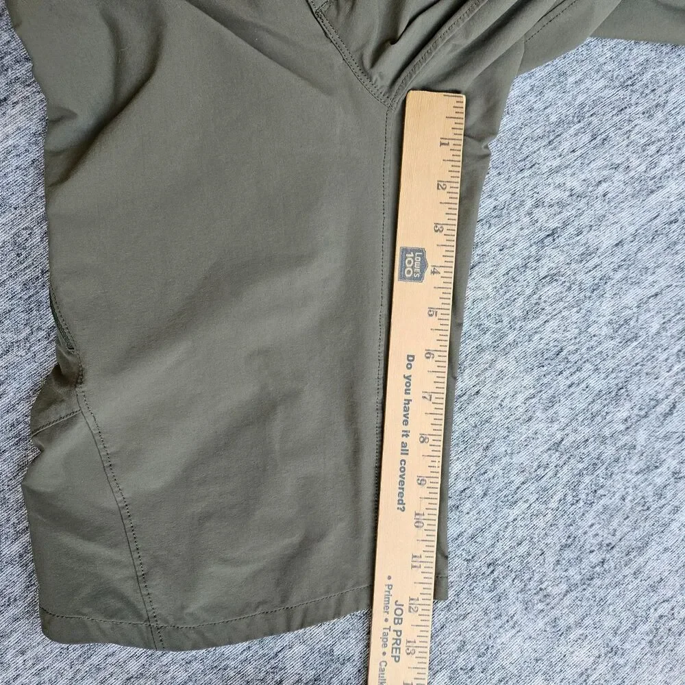 Patagonia Mens Landfarer Bike Shorts 12” Army Green Size 30 Stretch Lightweight